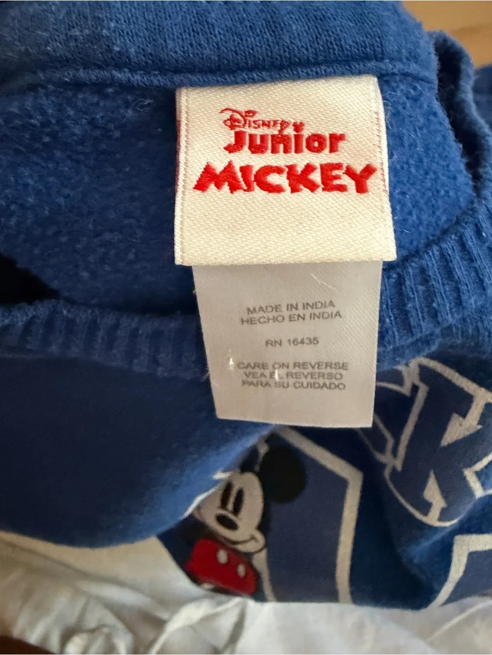 Disney Royal Blue Mickey Mouse Graphic Sweatshirt - Picture 4 of 4